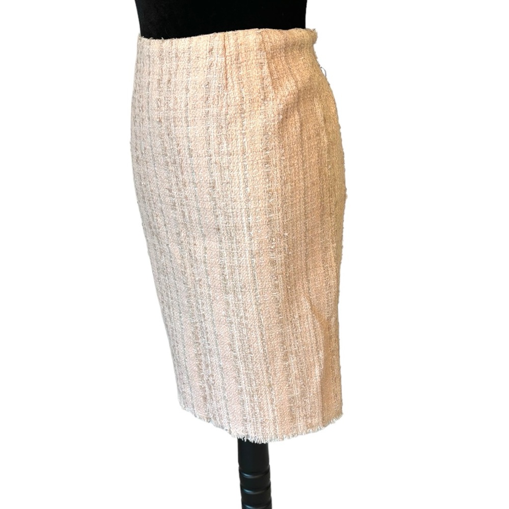 Renato Nucci Pink Tweed Pencil Skirt - Picture 4 of 8